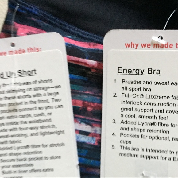 NWT LULULEMON SPEED UP SHORT AND ENERGY BRA - - 10 - Picture 3 of 4